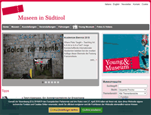 Tablet Screenshot of museen-suedtirol.it